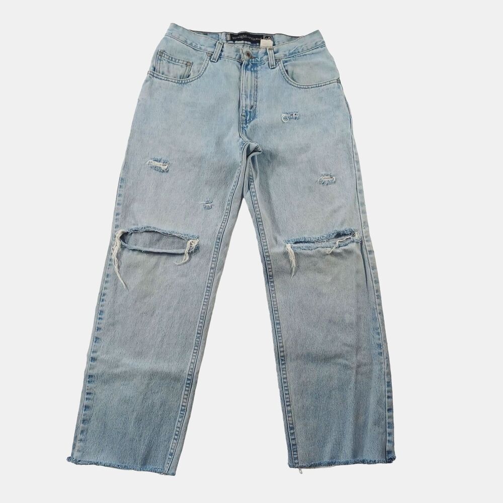 Vintage Levi's Silver Tab Straight+Relaxed Jeans Men's W31 L28 USA Made '98